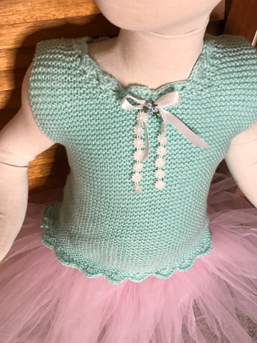 Knitted Vest Mint Candy