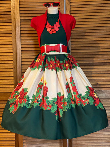It’s beginning to look a look Christmas  Double Box Pleated Skirt